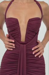 Morrigan Maxi Dress - Cherry Lacquer
