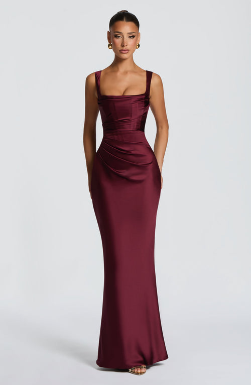 Burgundy Bridesmaid Dress