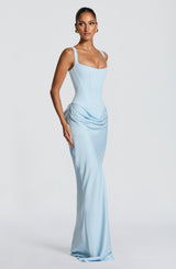 Cornelia Maxi Dress - Baby Blue Dress Babyboo Fashion Premium Exclusive Design