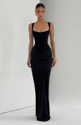 Cornelia Maxi Dress - Black Dress Babyboo Fashion Premium Exclusive Design