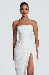 Cyra Maxi Dress - Ivory Dress Babyboo Fashion Premium Exclusive Design