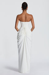 Cyra Maxi Dress - Ivory Dress Babyboo Fashion Premium Exclusive Design