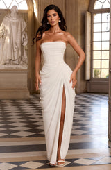 Cyra Maxi Dress - Ivory Dress Babyboo Fashion Premium Exclusive Design