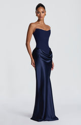 Maggie Maxi Dress - Navy Dress Babyboo Fashion Premium Exclusive Design