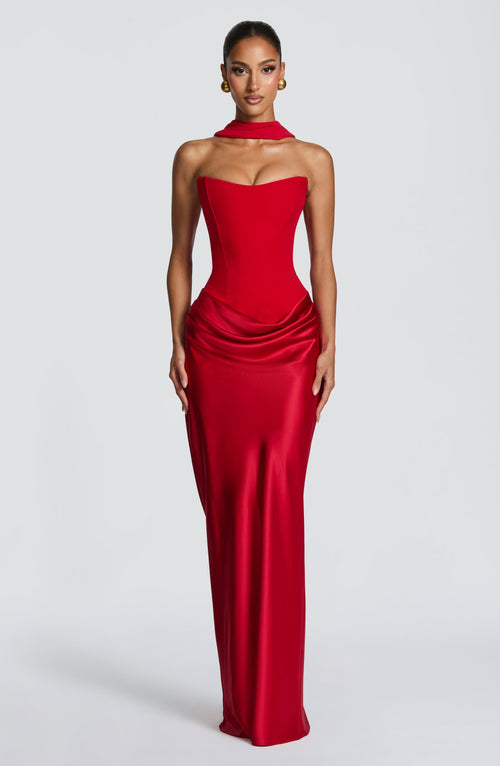 Red Bridesmaid Dress