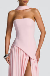 Maliyah Maxi Dress - Blush Dress Babyboo Fashion Premium Exclusive Design