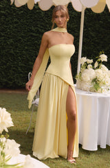 Maliyah Maxi Dress - Lemon Dress Babyboo Fashion Premium Exclusive Design