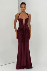 Morrigan Maxi Dress - Cherry Lacquer Dress Babyboo Fashion Premium Exclusive Design