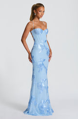 Nefertiti Maxi Dress - Glacier Blue Dress Babyboo Fashion Premium Exclusive Design