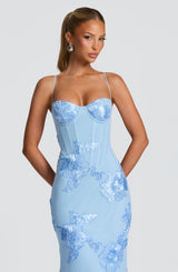 Nefertiti Maxi Dress - Glacier Blue Dress Babyboo Fashion Premium Exclusive Design
