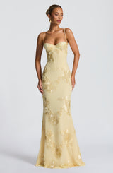 Nefertiti Maxi Dress - Lemon Dress Babyboo Fashion Premium Exclusive Design