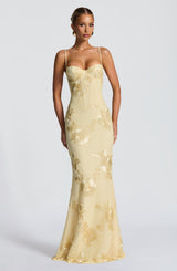 Nefertiti Maxi Dress - Lemon Dress Babyboo Fashion Premium Exclusive Design