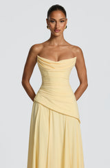 Patricia Maxi Dress - Lemon Dress Babyboo Fashion Premium Exclusive Design