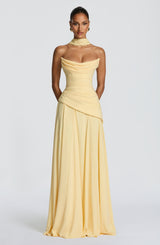 Patricia Maxi Dress - Lemon Dress Babyboo Fashion Premium Exclusive Design