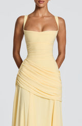 Sura Maxi Dress - Lemon Dress Babyboo Fashion Premium Exclusive Design