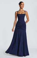 Sura Maxi Dress - Navy Dress XS Babyboo Fashion Premium Exclusive Design