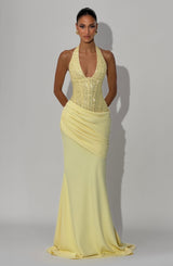 Taylor Gown - Lemon Dress Babyboo Fashion Premium Exclusive Design