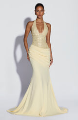 Taylor Gown - Lemon Dress XS Babyboo Fashion Premium Exclusive Design