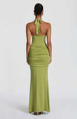 Veneda Maxi Dress - Olive Dress Babyboo Fashion Premium Exclusive Design