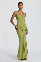 Veneda Maxi Dress - Olive Dress Babyboo Fashion Premium Exclusive Design