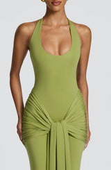 Veneda Maxi Dress - Olive Dress Babyboo Fashion Premium Exclusive Design