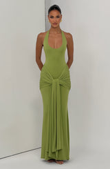 Veneda Maxi Dress - Olive Dress Babyboo Fashion Premium Exclusive Design