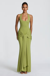 Veneda Maxi Dress - Olive Dress XS Babyboo Fashion Premium Exclusive Design