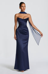Vessa Maxi Dress - Navy Dress Babyboo Fashion Premium Exclusive Design