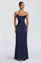 Vessa Maxi Dress - Navy Dress Babyboo Fashion Premium Exclusive Design