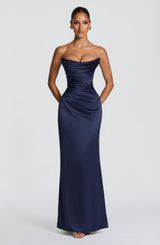 Vessa Maxi Dress - Navy Dress XS Babyboo Fashion Premium Exclusive Design